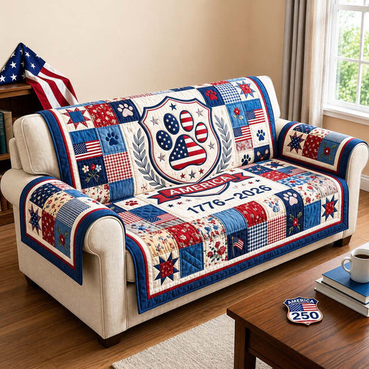 Freedom Patch Quilted Sofa Cover GFTOQM5006