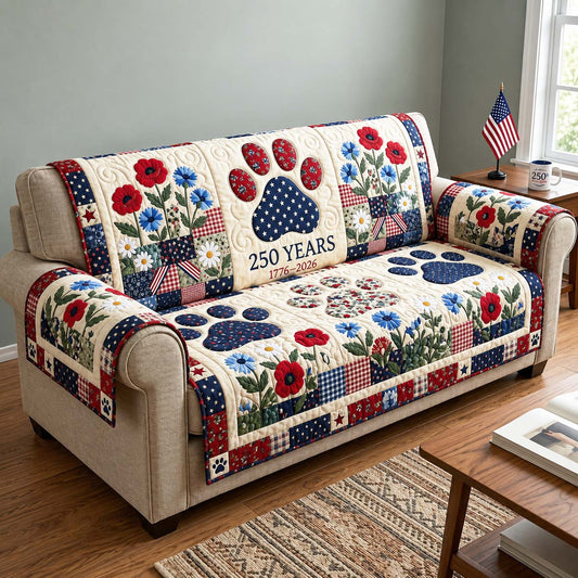Liberty Bloom Quilted Sofa Cover GFTOQM5009