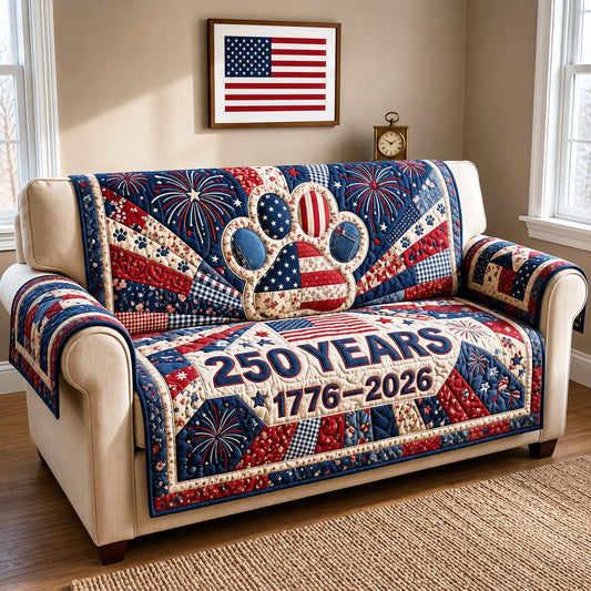 Firework Pride Quilted Sofa Cover GFTOQM5010