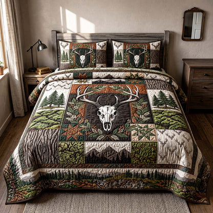 Forest Crest 3-Piece Quilted Bedding Set GFTOQM5059