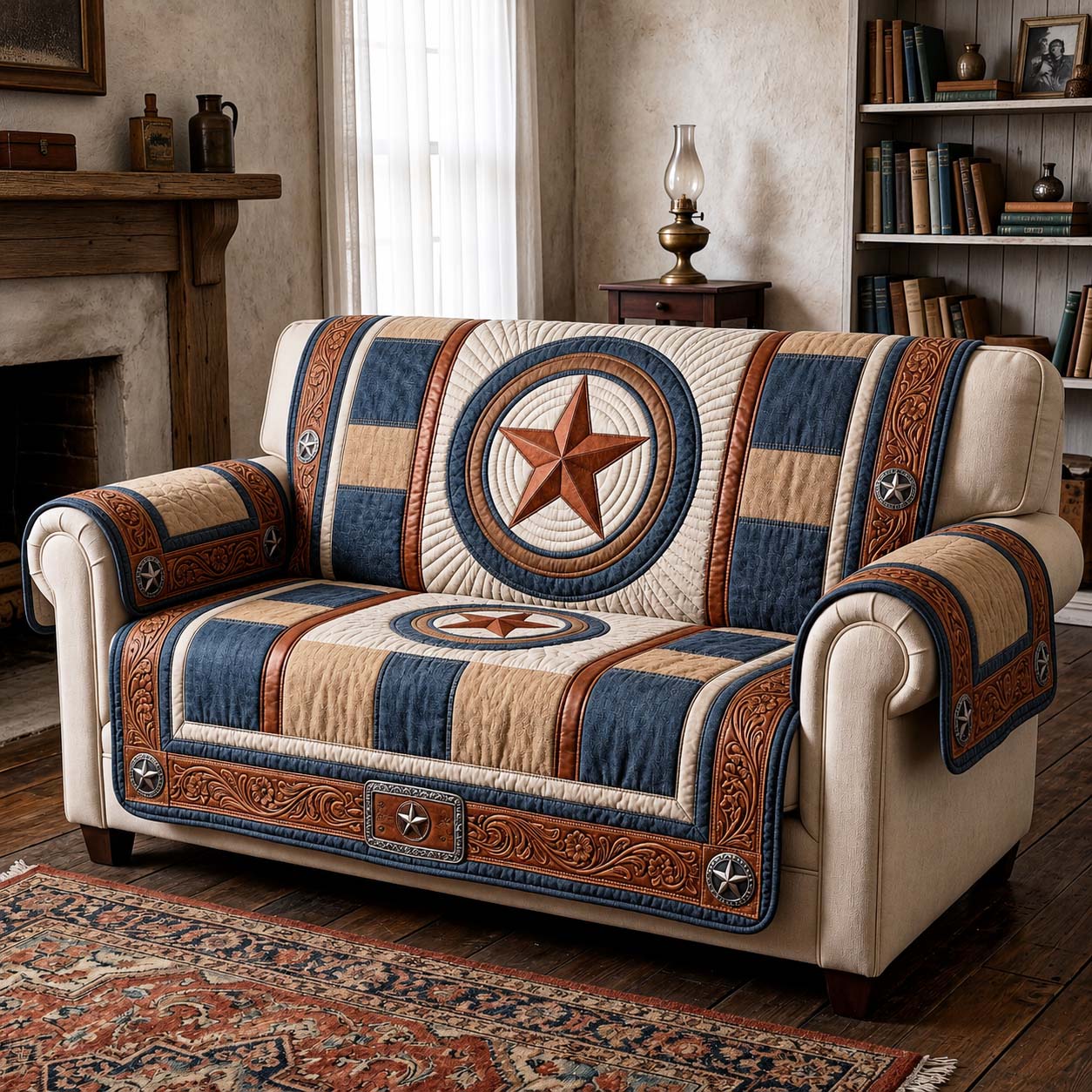 Rustic Ranger Quilted Sofa Cover GFTOQM5061