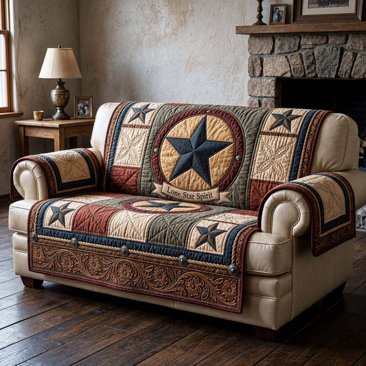 Lone Spirit Quilted Sofa Cover GFTOQM5062