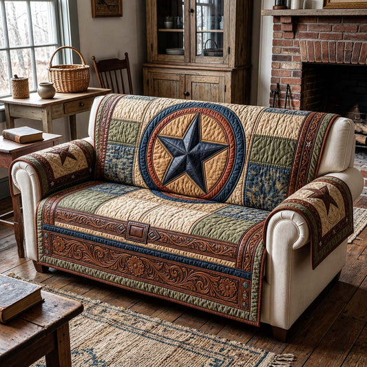 Midnight Ranch Quilted Sofa Cover GFTOQM5066