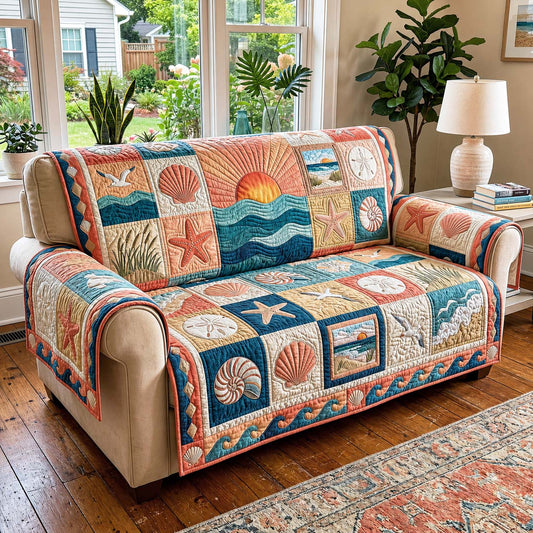 Sunset Shores Quilted Sofa Cover GFTOQM5069
