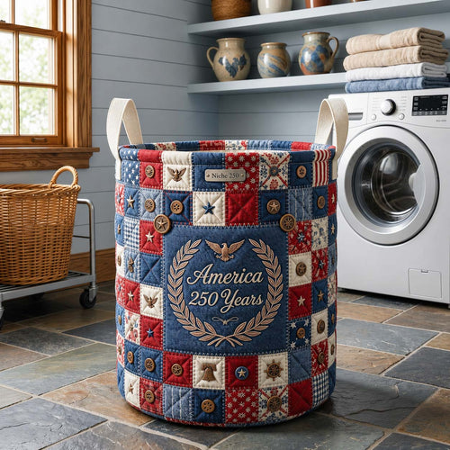 Liberty Patch Quilted Laundry Basket GFTOQM5072
