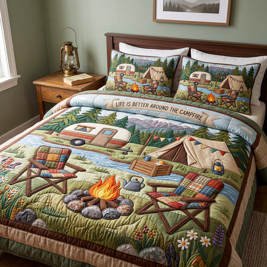 Riverside Retreat 3-Piece Quilted Bedding Set GFTOQM5098