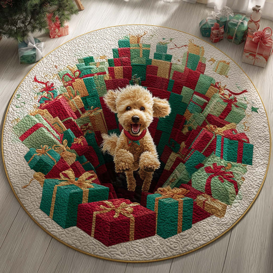 Poodle Quilted Round Mat GFTOQM83
