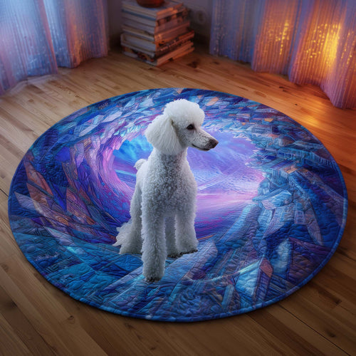 Poodle Quilted Round Mat GFTOQM87