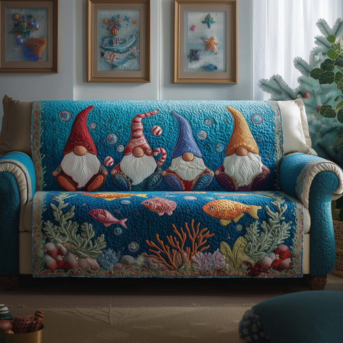 Ocean Gnomes Quilted Sofa Cover GFTOQM904