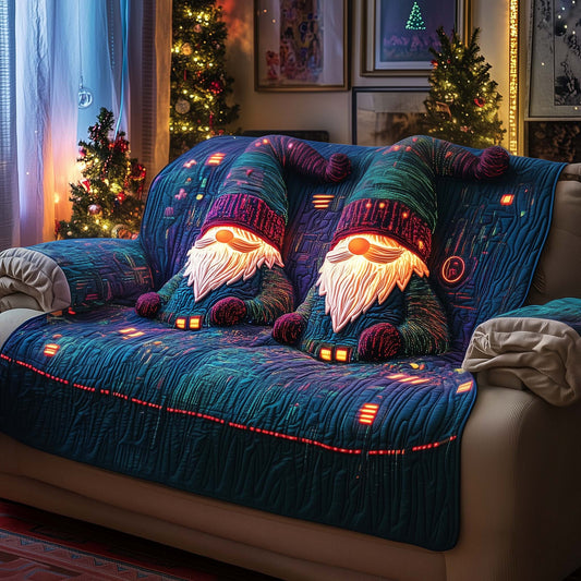 Cyber Gnomes Quilted Sofa Cover GFTOQM908