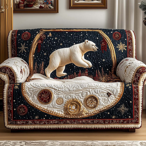 Jumping Bear Quilted Sofa Cover GFTOQM911