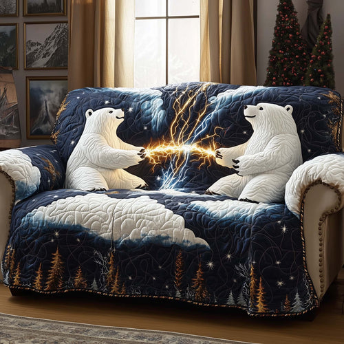 Storm Bears Quilted Sofa Cover GFTOQM917