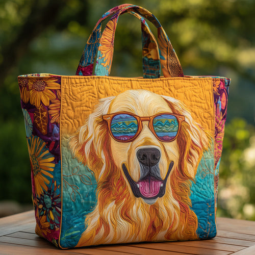 Golden retriever Quilted Tote Bag GFTOTG05