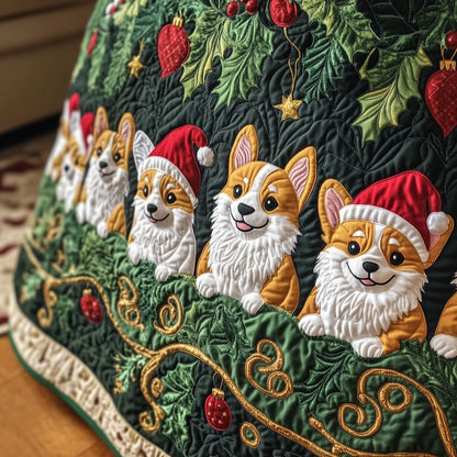 Adorable Corgi Quilted Tree Skirt GFTOTG1014