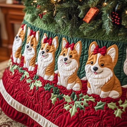 Adorable Corgi Quilted Tree Skirt GFTOTG1016