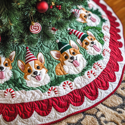 Adorable Corgi Quilted Tree Skirt GFTOTG1018