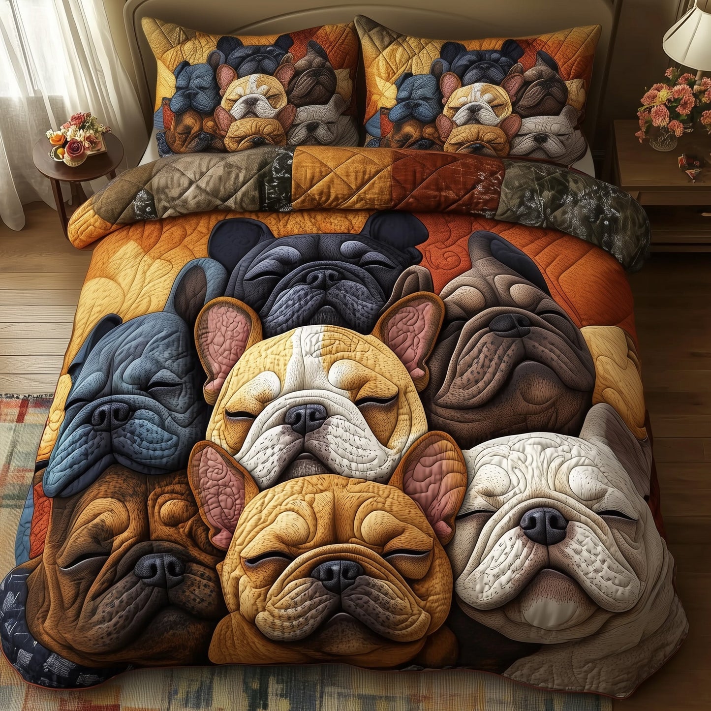 Frenchie Charm Duvet Cover Set GFTOTG1048