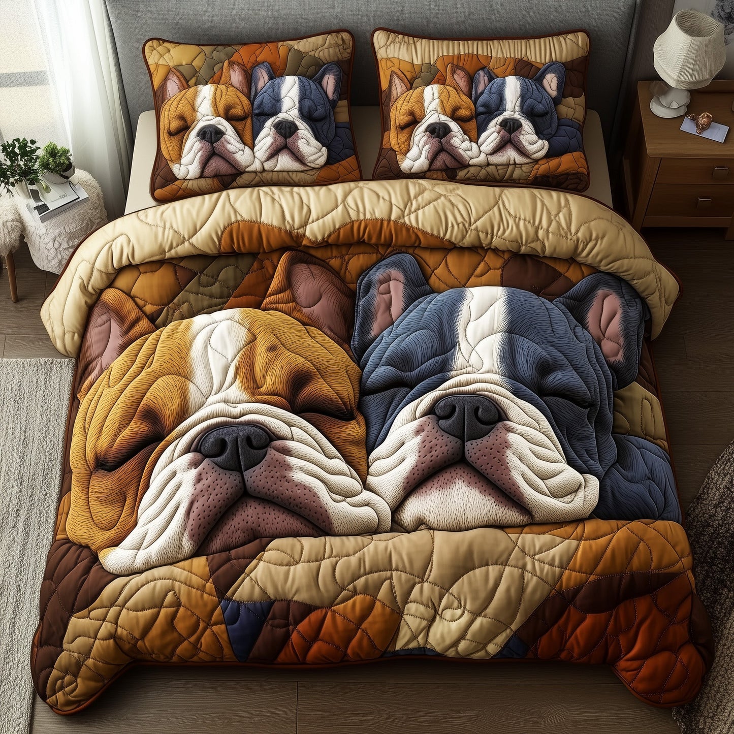 Frenchie Charm Duvet Cover Set GFTOTG1049