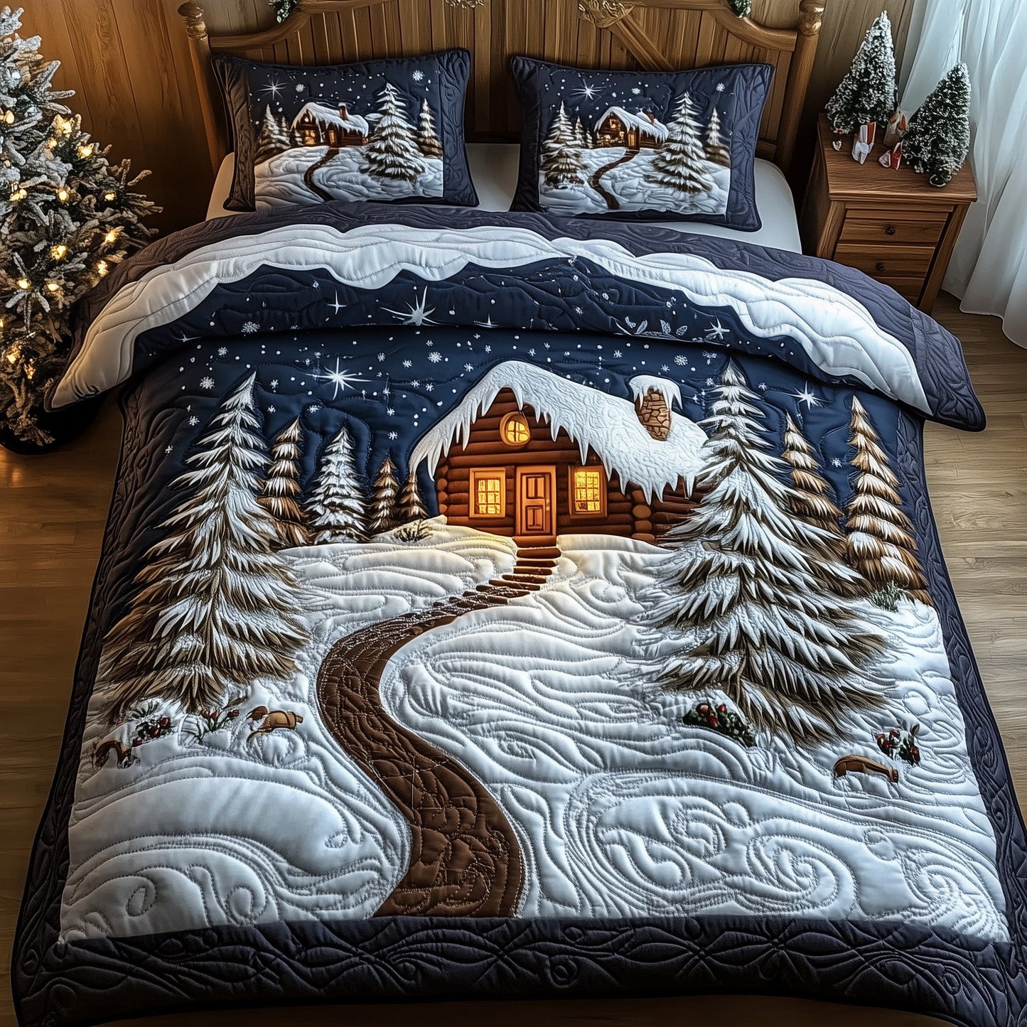 Christmas Cabin Duvet Cover Set GFTOTG1068