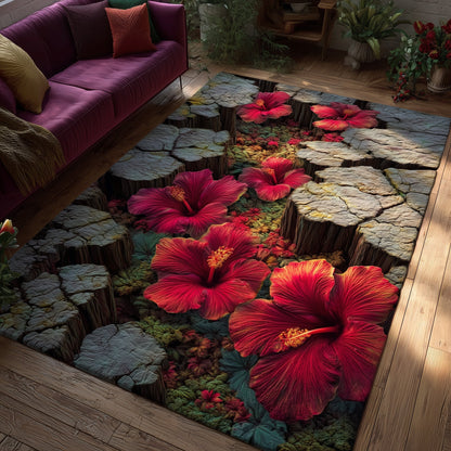 Hibiscus Serenity Area Rug GFTOTG1070