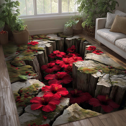 Hibiscus Serenity Area Rug GFTOTG1071