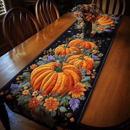 Autumn Pumpkin Night Quilted Table Runner GFTOTG109