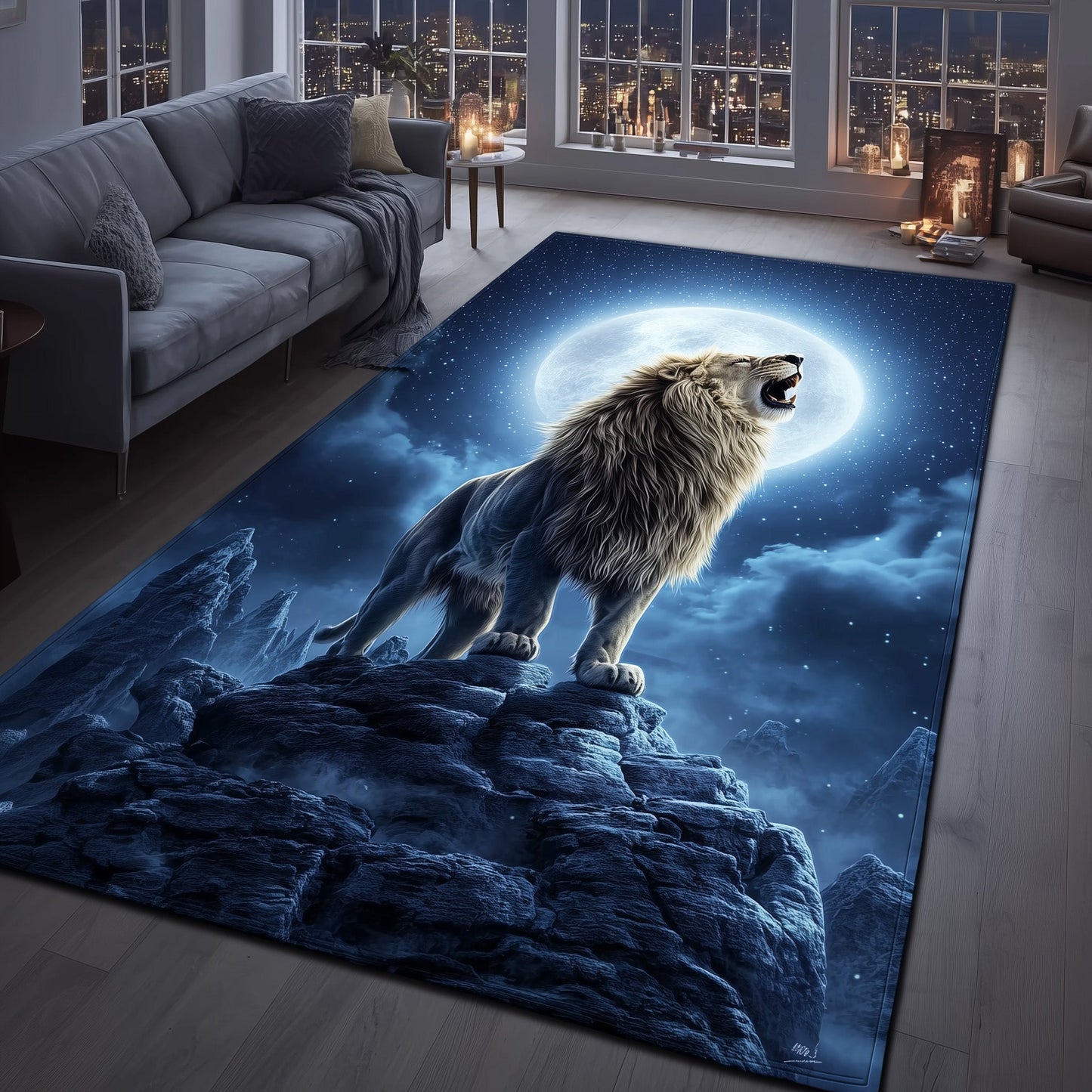 Majestic Lion Area Rug GFTOTG1091