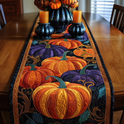 Autumn Pumpkin Night Quilted Table Runner GFTOTG110
