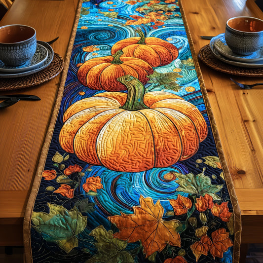 Mystic Pumpkin Night Quilted Table Runner GFTOTG113
