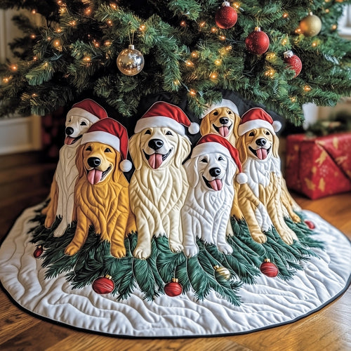 Golden Retriever Quilted Tree Skirt GFTOTG1149