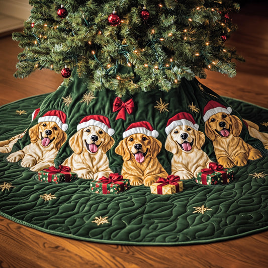 Golden Retriever Quilted Tree Skirt GFTOTG1150