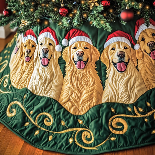 Golden Retriever Quilted Tree Skirt GFTOTG1151