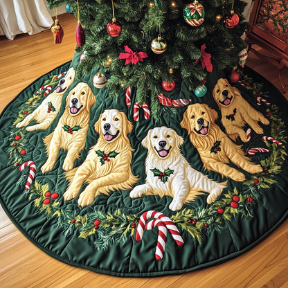 Golden Retriever Quilted Tree Skirt GFTOTG1152