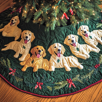Golden Retriever Quilted Tree Skirt GFTOTG1153