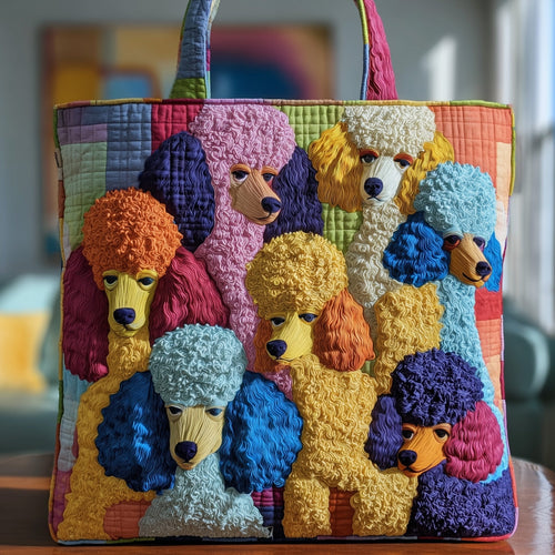 Funky Poodle Quilted Tote Bag GFTOTG116