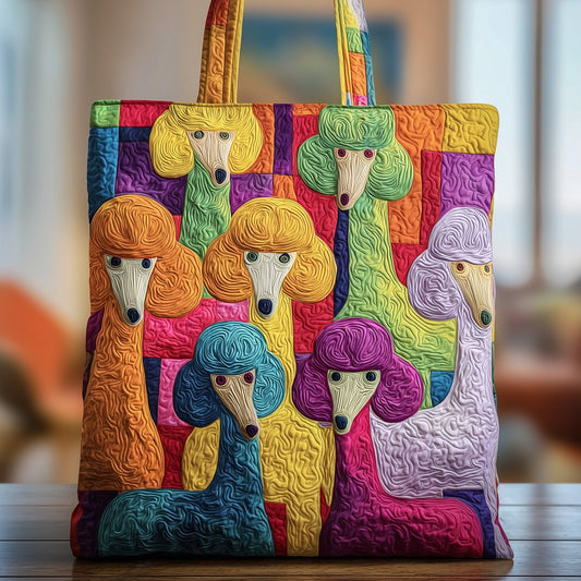 Funky Poodle Quilted Tote Bag GFTOTG118