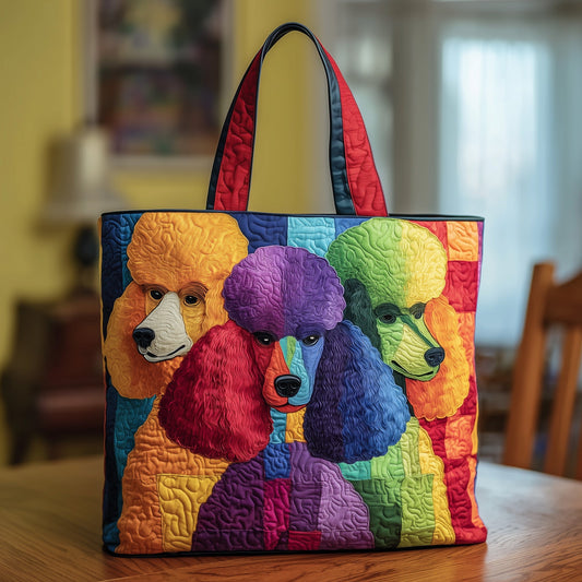 Funky Poodle Quilted Tote Bag GFTOTG119