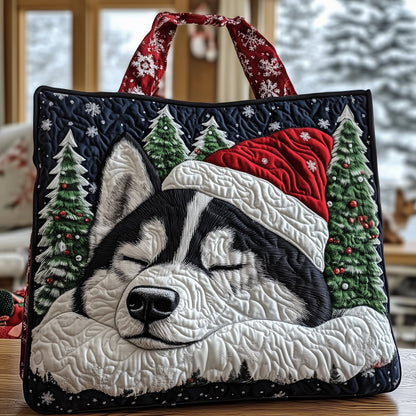Adorable Husky Quilted Tote Bag GFTOTG1200