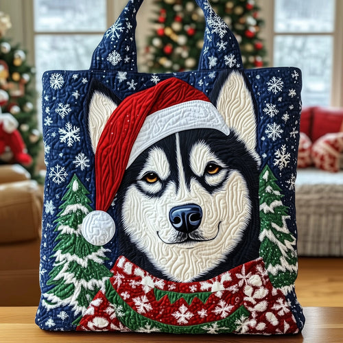 Adorable Husky Quilted Tote Bag GFTOTG1201