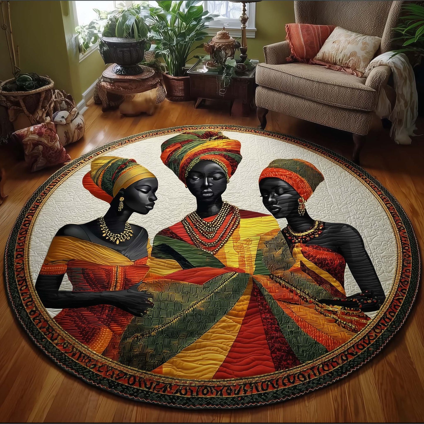 Soulbound Roots Quilted Round Mat GFTOTG1218