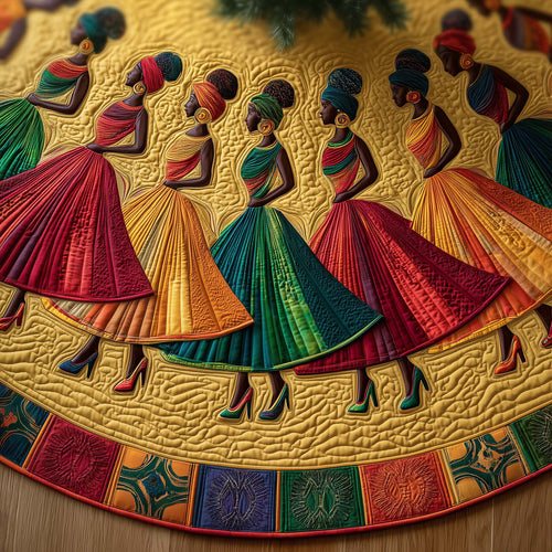 Golden Queens Quilted Tree Skirt GFTOTG1228