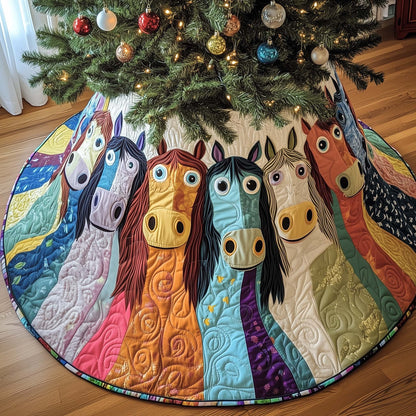 Horse Quilted Tree Skirt GFTOTG1235