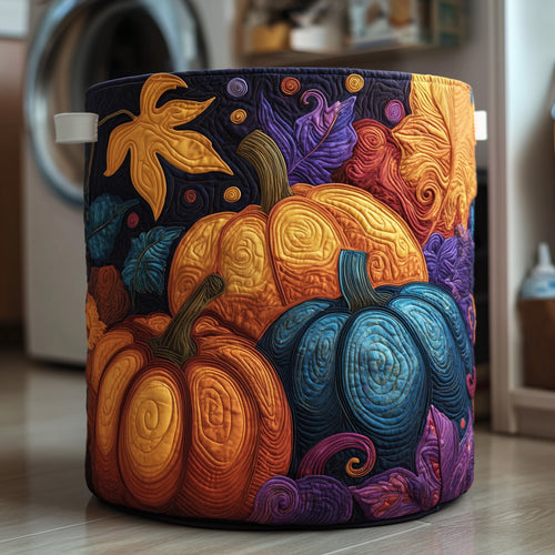Mystic Pumpkin Quilted Laundry Basket GFTOTG125