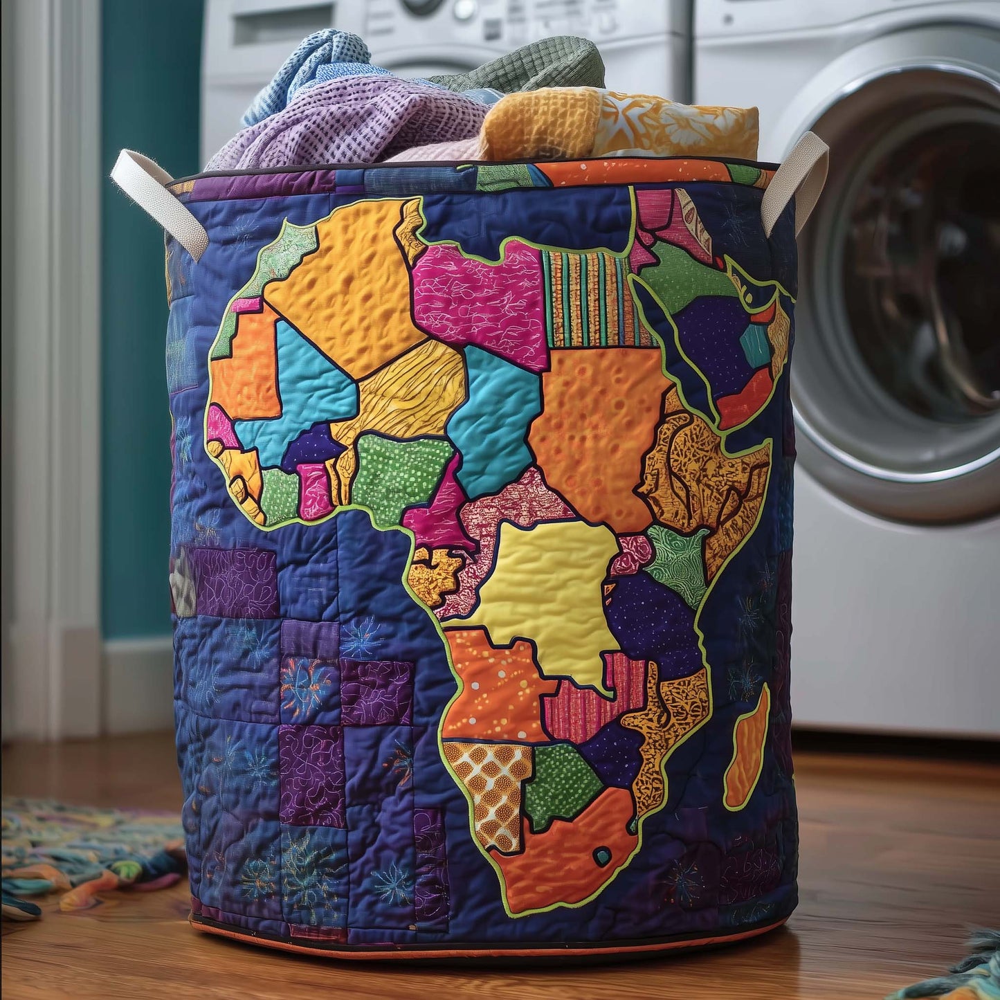 African Dream Quilted Laundry Basket GFTOTG1251