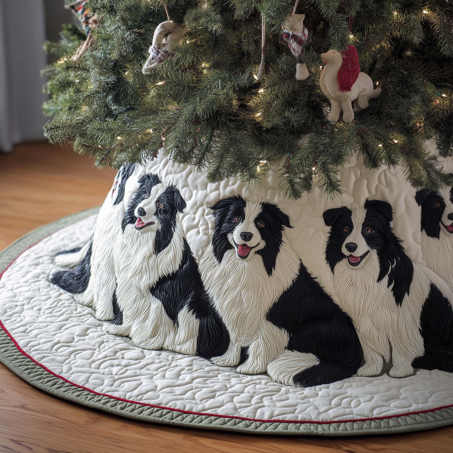 Border Collie Quilted Tree Skirt GFTOTG1263