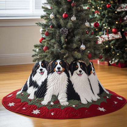 Border Collie Quilted Tree Skirt GFTOTG1266
