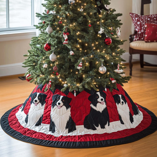 Border Collie Quilted Tree Skirt GFTOTG1267