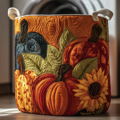 Pumpkin Haven Quilted Laundry Basket GFTOTG127