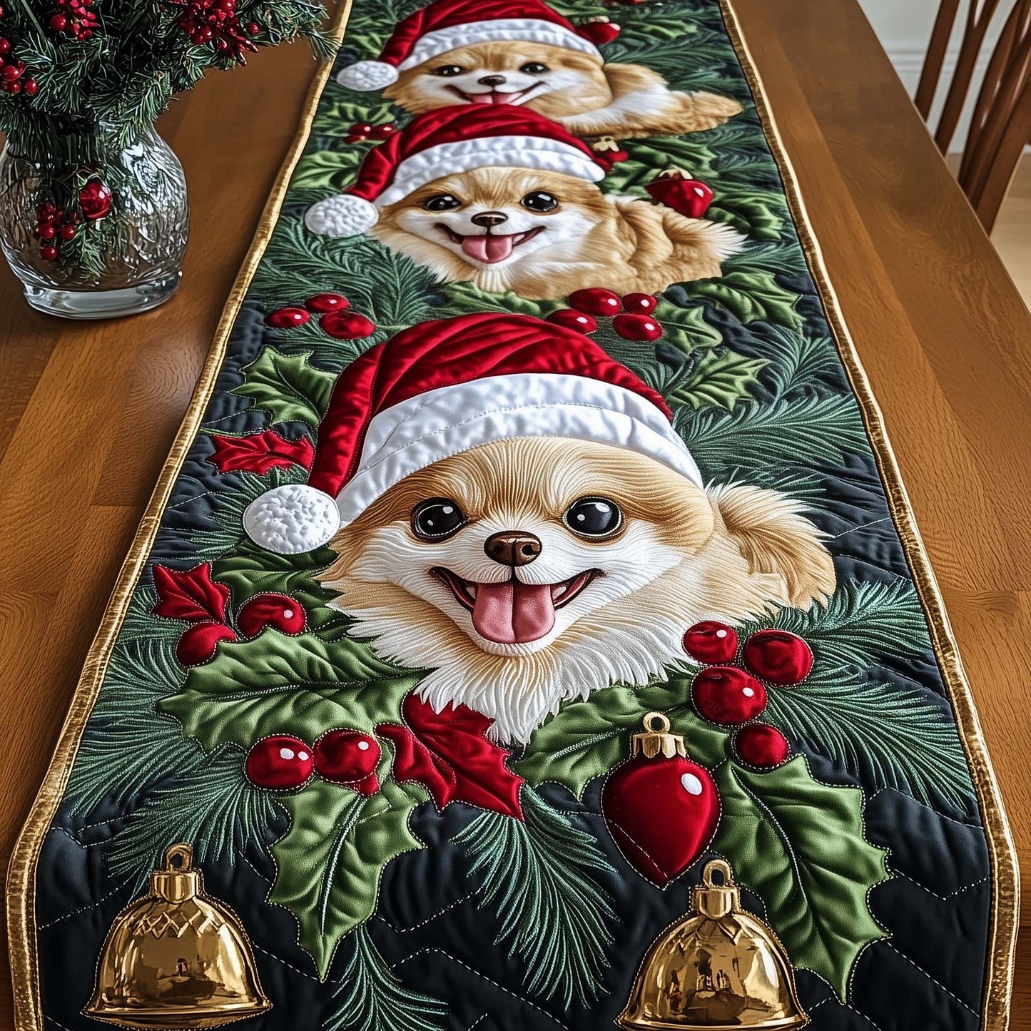 Jolly Chihuahua Quilted Table Runner GFTOTG1271