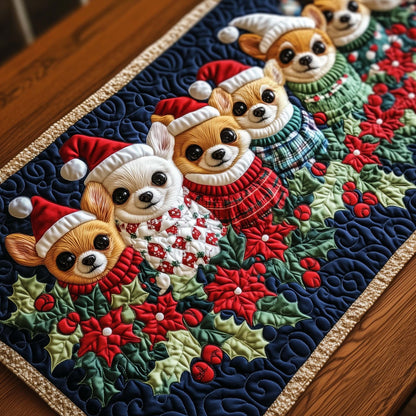 Jolly Chihuahua Quilted Table Runner GFTOTG1272